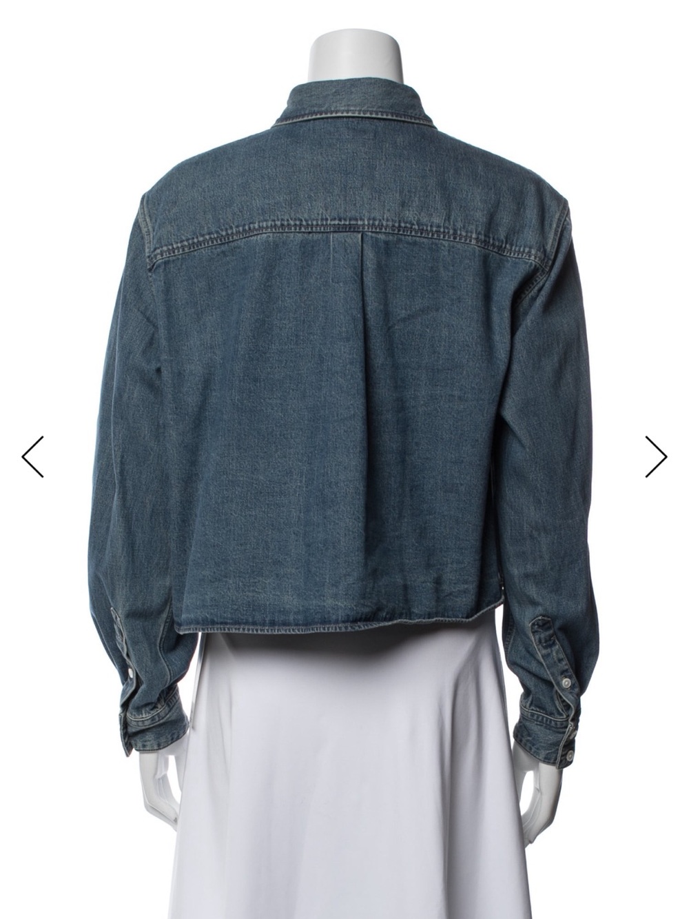 Celine denim cropped top w/ COA - Picture 2 of 8